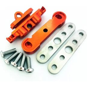 Aluminum Front Lower Arm Tie Bar Mount Suspension Pin Retainer Orange for Traxxas 1/10 MAXX 8916 8926