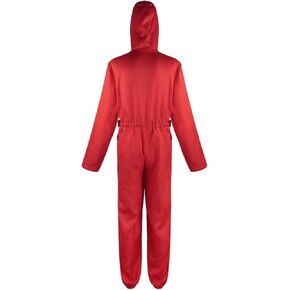 Kids Game Costume Boys Girls Cosplay Jumpsuit Kids Tracksuit Outfits Working Overalls Red Suit