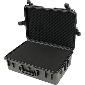 Portable Hard Case - Waterproof Carrying Case,with DIY Foam,Large,18.4x 12.6 x 6.3 inch