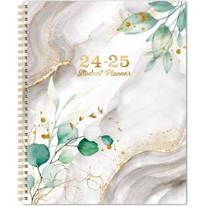 Academic 2024-2025 School Planner - Jul 2024 - Jun 2025, 9" 11" - Weekly Lessons, Strong Twin-Wire Binding, 12 Monthly Tabs