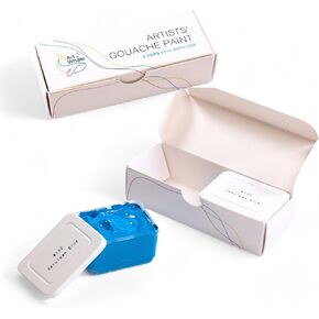 Gouache Cerulean Blue Refills (50ml/1.7oz)|Intense Pigments, Easy Color Refill (2 pcs.)