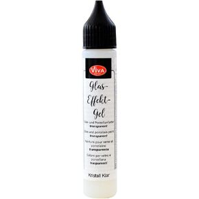 Viva Decor 130080 Glass Effect Gel 28ml, Crystal Clear