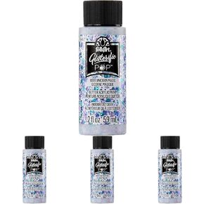 FolkArt Glitterific Pop Acrylic Craft Paint, Unicorn Magic 2 fl oz Premium Glitter Finish Paint, Perfect for Easy to Apply DIY Arts and Crafts, 11999