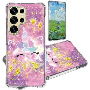 jioeuinly Pinwheel Slim 5 Kids Smartphone Case Compatible with Blu G91s Phone Case Cover [with Tempered Glass Screen Protector][Hard PC + Soft Silicone][Gold Glitter+Luminous] JSF-DJS in Kuwait