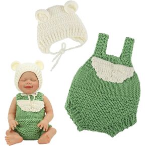Reborn Baby Doll Clothes,20 inch Girl Outfit Accessories,for 18-22 Inch Newborn Baby Doll Clothes,Girl&Boy Bitty Baby Doll Clothes Set