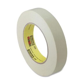 Scotch 3M General Purpose Masking Tape 234, Tan, 24 mm x 55 m, 5.9 mil, Tan