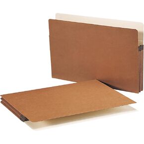 Smead File Pocket, Straight-Cut Tab, 1-3/4" Expansion, Legal Size, Redrope, 50 Per Box (74800)