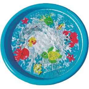 WOW Sports Ocean Splash Pad ، حمام السباحة الخوض للأطفال والأطفال الصغار ، وسادة Splash PVC مع الرشاشات المدمجة