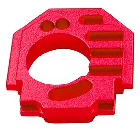 Aluminum Adjustable Heatsink Motor Mount 7075 with Heat Dissipation Function for 1/18 Arrma Granite Grom ARA2102T2 Typhon ARA2106T1 1/14 Mini Mojave Grom 2S ARA2104T1(Red)