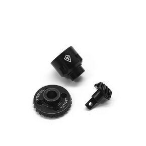 TREAL Harden Steel Axle Ring & Pinion Gears Set 12T/24T for FCX24 Smasher Power Wagon (Axle Gears with Differential Hub)