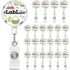 Spakon 12 PCS Lab Week Gifts 2025 Lab Life Medical Laboratory Science Cenlible Benlet مع مقطع التمساح لعلماء المختبرات الممرضات الممرضات الخريجين اللوازم