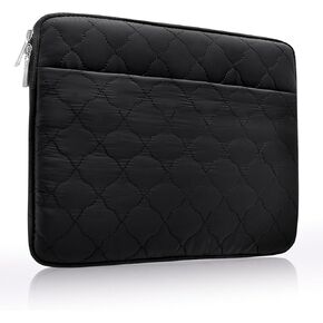 RAINYEAR Puffy Laptop Sleeve 15/16 Inch Protective Lightweight Laptop Bag Compatible with 16 Inch MacBook Pro/Max M3 M2 M1 2024 2023 2022, 15" MacBook Air/Pro 15 Inch Chormebook Notebook, Black