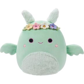 Squishmallows Original 7.5-Inch - Elle The Purple Penguin with Closed Eyes and White Belly
