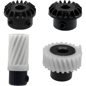 Fbshicung 4 Pcs Plastic Drive Gear Shaft Gear Set, Sewing Machine Gear Kit, Hook Drive Gear Set Sewing Machine