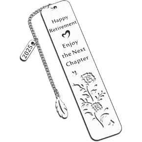 2025 Retirement Bookmark, Retirement Gift for Woman Men, Cool Retirement Gifts, Happy Retirement Gifts for Coworker Boss Friends Doctor Teacher,Nurse Retirement Gifts for Women,Retired Gifts for Women