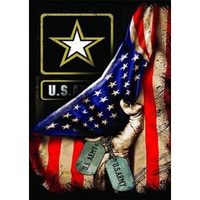 DIYPAINTING 5D Diamond Art Painting by Number Kits, US Army 16X20 inches Painting Cross Stitch Full Drill Pictures Arts Craft for Home Wall Decor