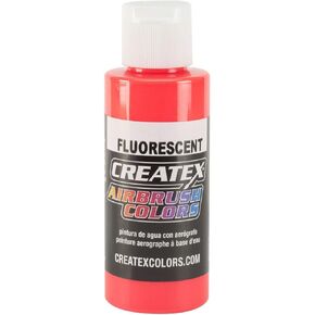 Createx 2 oz. Bottle of Fluorescent Red #5408 Airbrush Colors Hobby Craft Art...