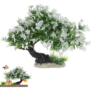 Didiseaon Aquarium Artificial Plants Decor, Tree Grass Plastic Ornament for Fish Tank Accessories Aquarium Decorations