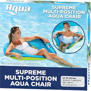 Aqua Pool Chair Float for Adults – Zero Gravity Pool Floats – Multiple Colors/Shapes/Styles – for Adults and Kids Floating