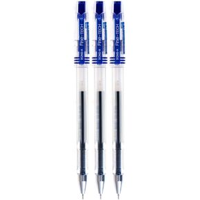 DONG-A Fine-Tech, 0.3mm, Gel Ink Roller Ball Pens, Pack of 3 (Blue)