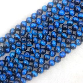 6mm أصلي الأزرق الأزرق من Sodalite Bead Gemstone Round Confious Soulds Beads for Jewelry Making 15 "