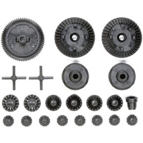 Tamiya 300051531 51531 Replacement TT-02 G-Parts Gearbox, Silver/Grey