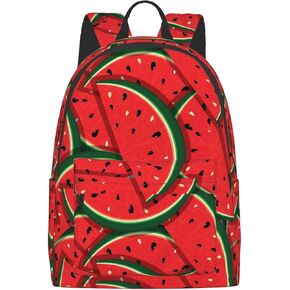 16 inch backpack Red Watermelon Laptop Backpack Full Print School Bookbag Shoulder Bag for Travel Daypack