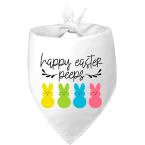Happy Easter Dog Bandanas ، PE.PS Dog Divfs for Boy and Girl ، أو الأوشحة للحيوانات الأليفة لقضاء العطلات بشكل كبير للكلاب الصغيرة المتوسطة الكبيرة