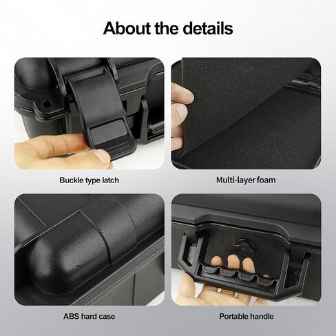 Portable Hard Case - Waterproof Carrying Case,with DIY Foam,Large,18.4x 12.6 x 6.3 inch in Kuwait