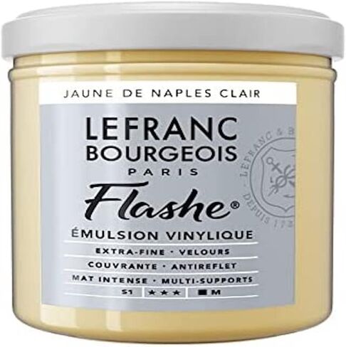 Lefranc Bourgeois Flashe-Acrylfarbe Acrylic Vinyl Emulsion, 125 ml (Pack of 1), Black 125 Millilitre in Kuwait