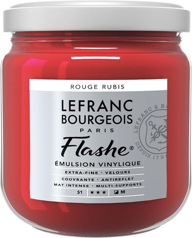 Lefranc Bourgeois Flashe-Acrylfarbe Acrylic Vinyl Emulsion, 125 ml (Pack of 1), Black 125 Millilitre in Kuwait