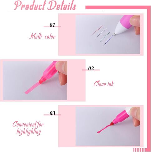 Geyoga 36 Pcs 9 Set Mini Highlighter Nurse Pen Pack Set Nurse Pens for Badge Include 9 Mini Highlighters, 9 Marker, 9 Retractable Ballpoint, 9 Nursing Keychain Gifts(Pink) in Saudi Arabia