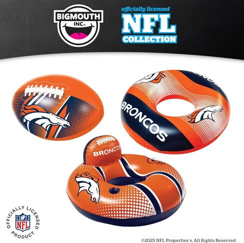 Bigmouth Denver Broncos NFL Fan Gear Outdoor Toys ، مرخص رسميًا in Kuwait