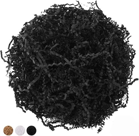 Crinkle Paper Filler 5.2 oz, Crinkle Cut Paper Shred Filler Shredded TissueRaffia Grass Paper for Gift Basket Packing Bag Filler (White) in Saudi Arabia