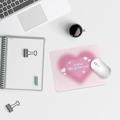 QIYUHOY Funny Positive Potato Mouse Pads, Emotional Support Potato Mousepad for Computers Laptop Office,9.5×7.9 Inch Non-Slip Rubber Base Square Mouse Pads,Mental Health Awareness Gifts in Saudi Arabia