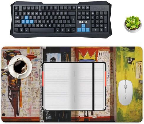 Jean Michel Basquiat Grillo Art Large Mouse Pad for Desk 40X75cm in Saudi Arabia