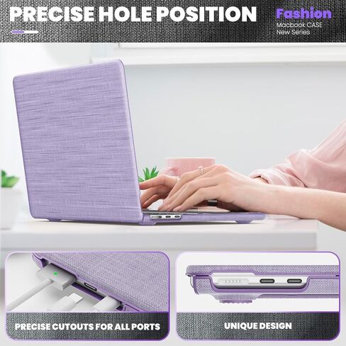 Dtanglsm for MacBook Pro 13 inch case 2023 2022 2021 2020 M1 A2338 A2289 A2251 A2159 A1989 A1706 قذيفة وقائية صلبة من البلاستيك الثقيلة مع TPU Pumper Stickstand+لوحة مفاتيح ، in Kuwait