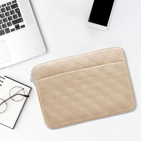 RAINYEAR Puffy Laptop Sleeve 15/16 Inch Protective Lightweight Laptop Bag Compatible with 16 Inch MacBook Pro/Max M3 M2 M1 2024 2023 2022, 15" MacBook Air/Pro 15 Inch Chormebook Notebook, Black in Kuwait