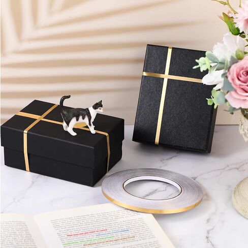 Zonon 3 Rolls Gold Washi Tape 54.7 Yard Solid Foil Self Adhesive Tape Polyester Film Metallic Tape for Detailing Accent Graphic Arts for Crafts Walls Cars and Boats Trim(0.2'') in Saudi Arabia