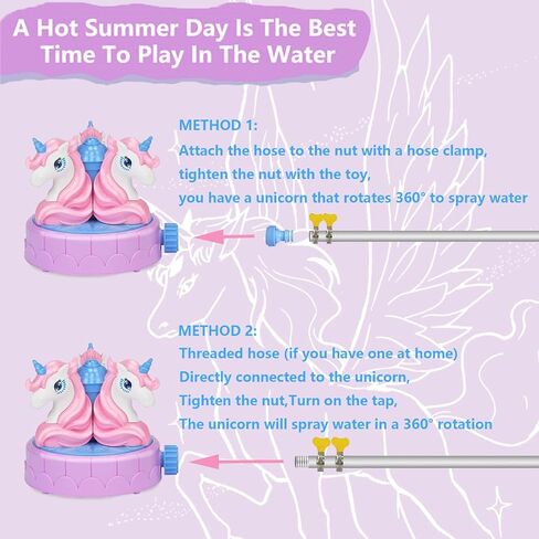 Water Sprinkler for Kids Outdoor Play - Dinosaur Sprinkler For Kids Water Play Sprinkler for Yard Outdoor Activities Summer Fun Water Spray Toy For Toddlers with 2 Hose Clamp 3 PopTube Pets Boys Girls in Saudi Arabia