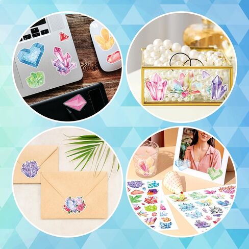 Watercolor Crystal Stickers 700 Counts Crystal Washi Paper Watercolor Stickers for Water Bottle Scrapbook Calendar Planner Stickers in Saudi Arabia