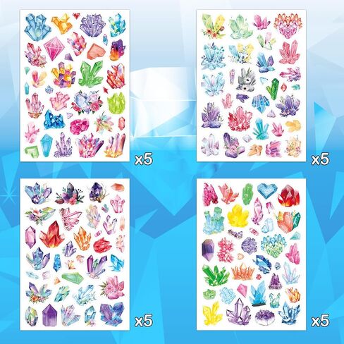 Watercolor Crystal Stickers 700 Counts Crystal Washi Paper Watercolor Stickers for Water Bottle Scrapbook Calendar Planner Stickers in Saudi Arabia