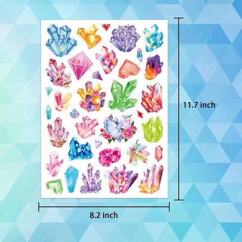 Watercolor Crystal Stickers 700 Counts Crystal Washi Paper Watercolor Stickers for Water Bottle Scrapbook Calendar Planner Stickers in Saudi Arabia