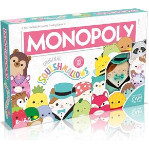 Monopoly: Collector’s Edition Featuring Cam The Cat Plush Buy, Sell, Trade Spaces Collectible Classic Monopoly Game Officially-Licensed for 6 Players
