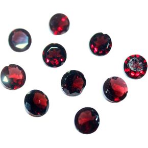 Natural garnet round cut loose gemstone 4 mm garnet round AAA Quality