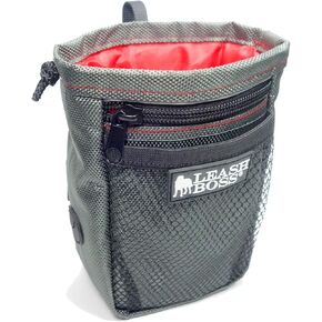 Leashboss Dog Treat Pouch for Training | Training Treat Pouches for Pet Training | Treat Bag for Dog Training | Portable Kibble Snack Container for Pets | Fanny Pack Waist Belt Transport On The Go