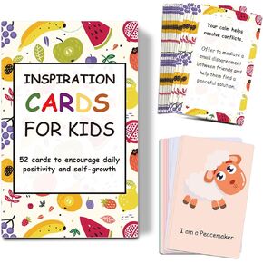 Affirmation Cards for Kids and Teens – 52 Positive Mindfulness Cards with Action Steps to Turn Dreams into Reality – Daily Inspiration for Self-Esteem, Positivity, and Ideal Gifts for Teens & Teachers