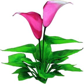 Flower Aquarium Decoration Artificial Aquatic Plant Waterweed Craft Silk Plastic Plants ,Artificial Fish Tank Decorations,Used for Household and Office Simulation Hydroponic ,Aquarium Plants