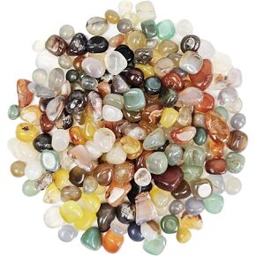 Crystal Chips Stone Crushed Crystals Natural Gemstone Tumbled Healing Reiki Crystals Chips for Crafts, Vases Filler, Aquarium, Plant Decoration