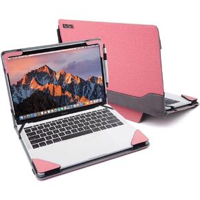 Protective Cover Case Compatible with 14“ DELL Latitude 3450, Latitude 3440, Latitude 14 3445 Chromebook, Vostro 14 3420 3425 5490 14 inch Laptop Notebook Sleeve PU Leather Hard Case Shell